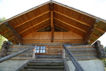 cabane de lemn rotund