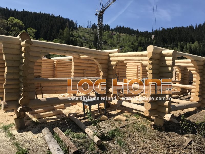 case lemn rotund