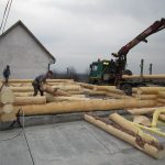case lemn rotund