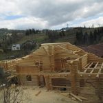 constructii case din busteni lemn rotund